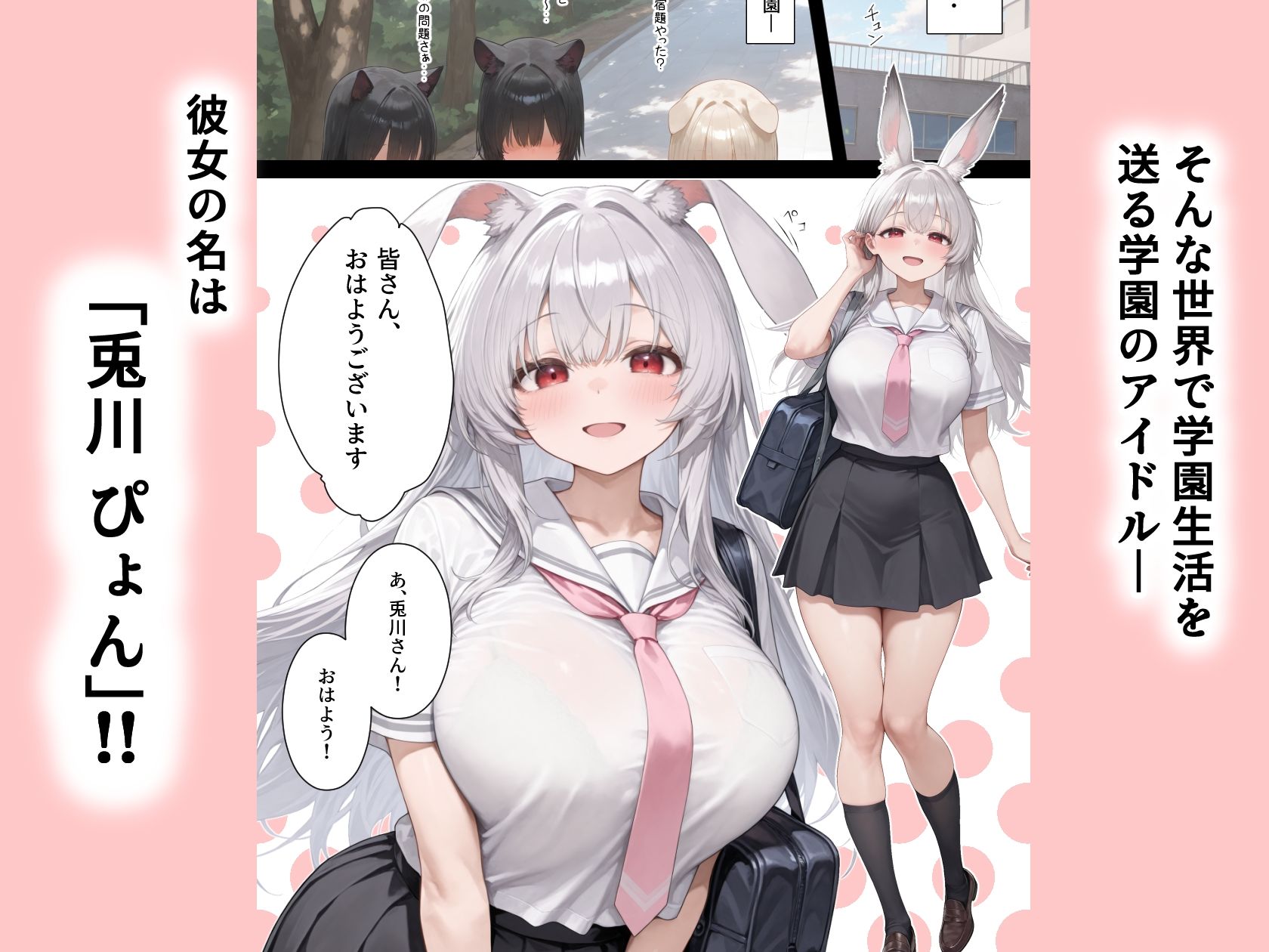 サンプル画像2:兎川ぴょんは発情しない(きょこーの王国) [d_678137]