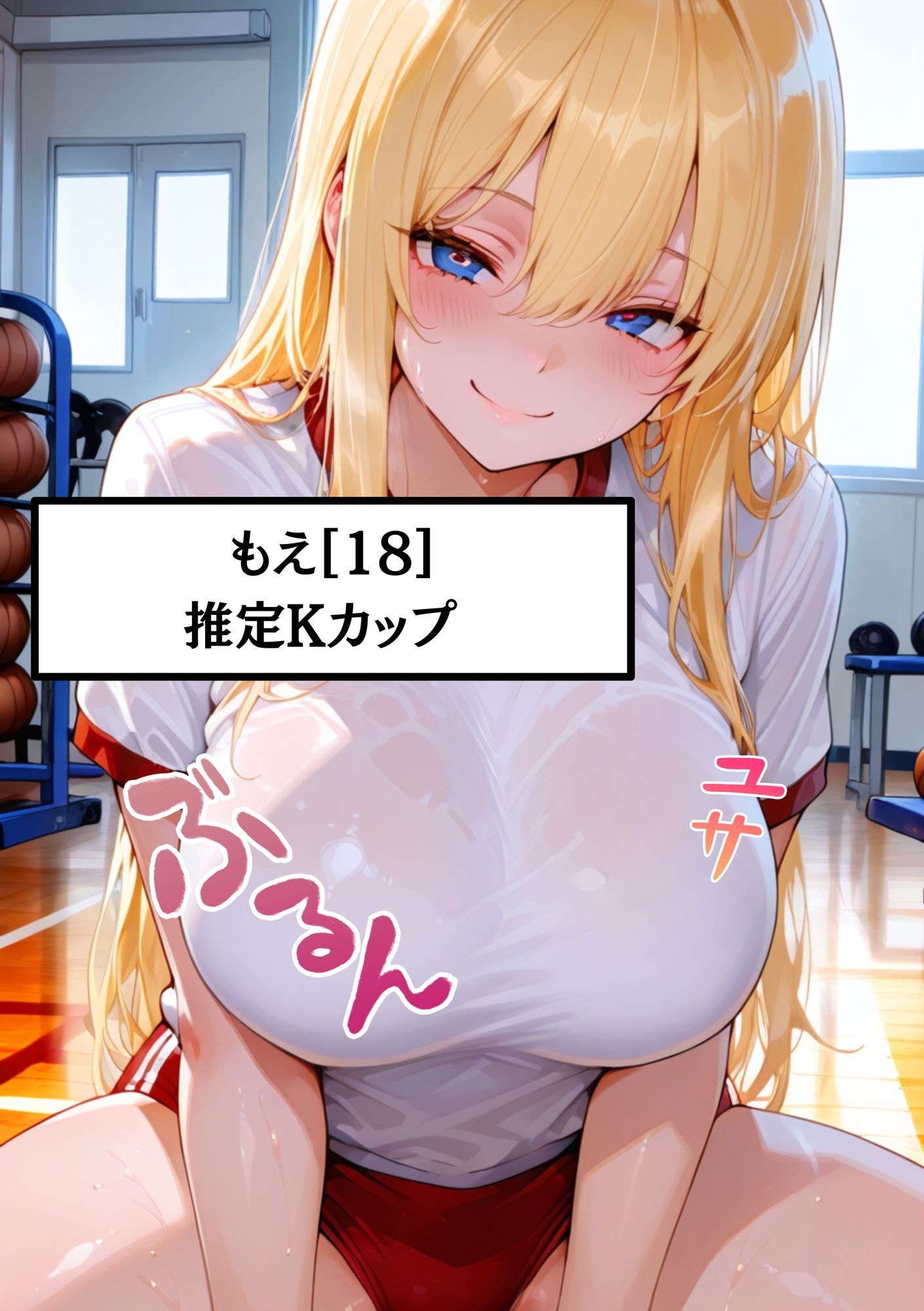 【Kカップ痴女のもえ18歳に鬼ピストン】体育の授業で同級生に犯●れる  ちんこ押し当ててセクハラされて  無理やり中出しされちゃった 画像1