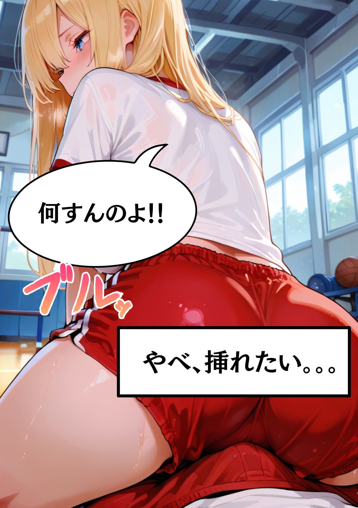 サンプル画像2:【Kカップ痴女のもえ18歳に鬼ピストン】体育の授業で同級生に犯●れる  ちんこ押し当ててセクハラされて  無理やり中出しされちゃった(白乳美もも先輩) [d_678248]