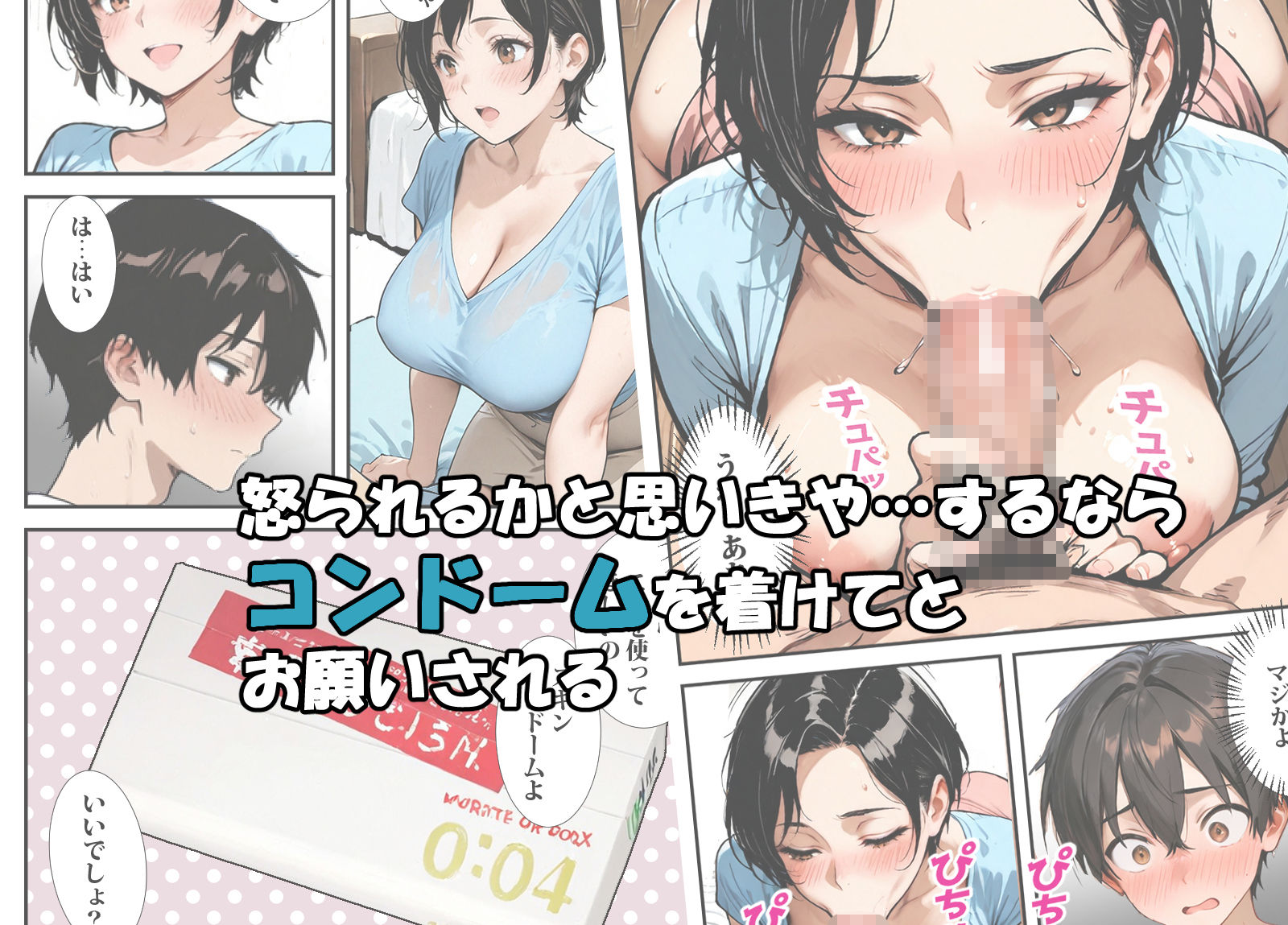 サンプル画像2:彼女のママが僕にコンドームの着け方を教えてくれる(東京漫画研究所) [d_678593]