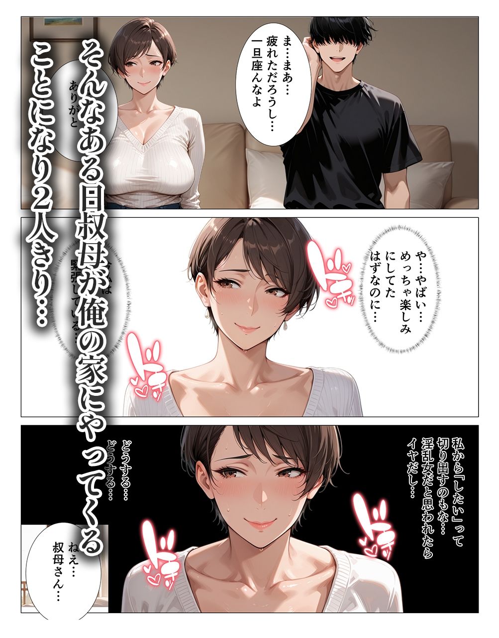 サンプル画像3:汗でピタピタになったタンクトップ越しに叔母さんの爆乳揉んだら中出しHさせてくれた2 ー潮吹き編ー(人妻ライフ) [d_678706]