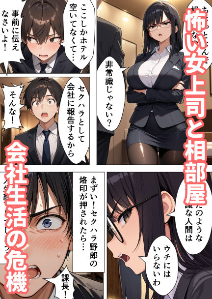 サンプル画像2:『やめなさい！』と抵抗する人妻女上司を出張先で何度もイかせて黙らせた話(人妻OL敗北劇場) [d_679226]