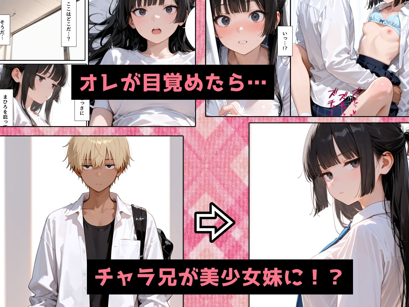 サンプル画像4:TS兄妹2〜入れ替わった妹がヤリチン化した件〜(チョコラッテ) [d_680254]