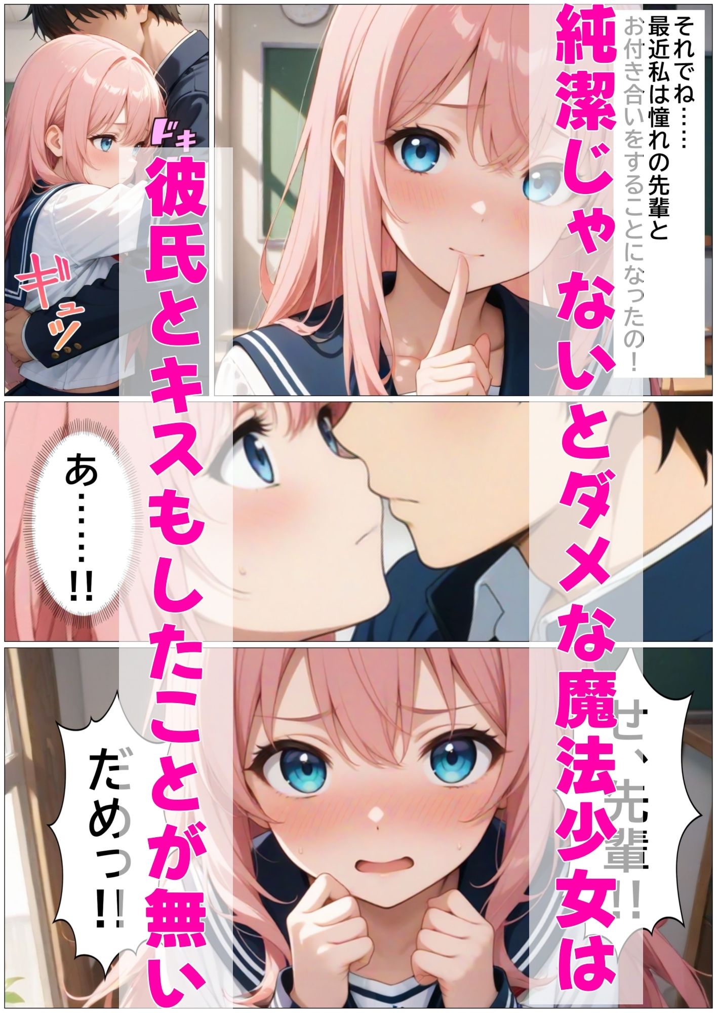 サンプル画像1:彼氏持ち魔法少女が敵の苗床になっちゃう話(黒猫Z) [d_680577]