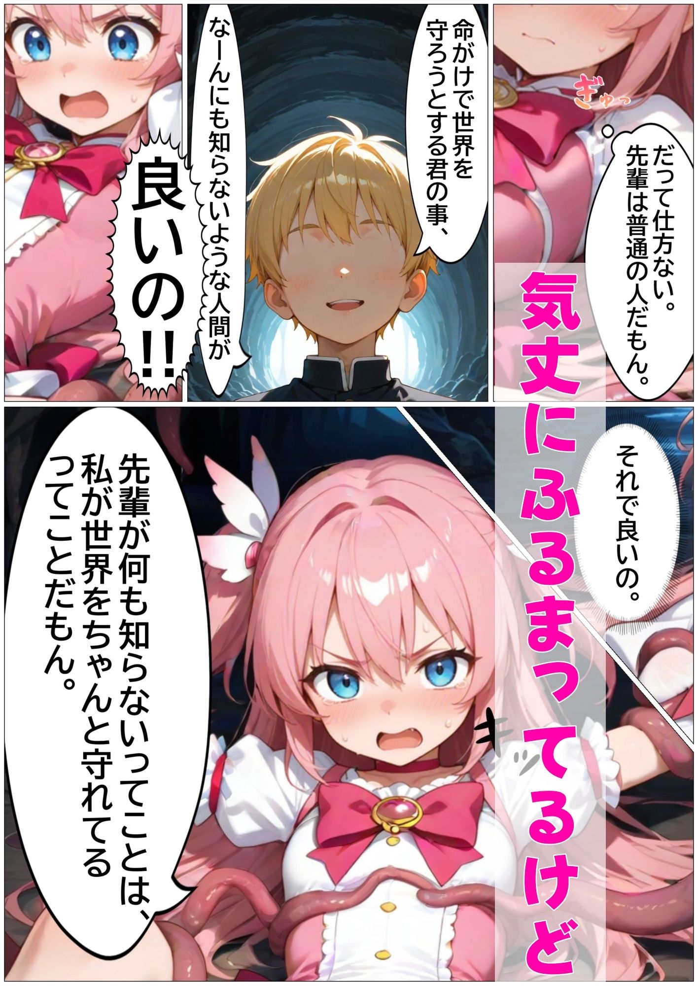 彼氏持ち魔法少女が敵の苗床になっちゃう話 画像8