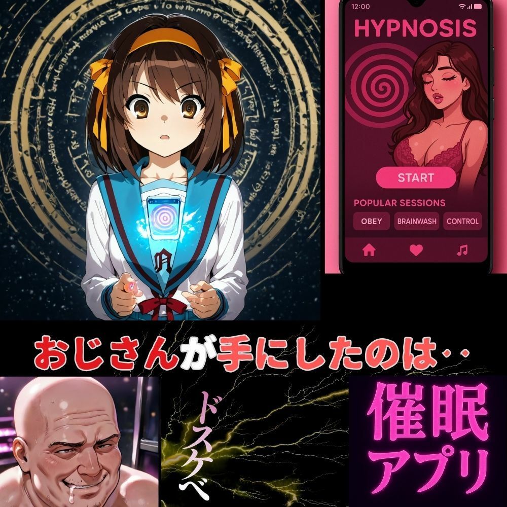 サンプル画像1:神経制御催●アプリ‥涼宮ハルヒの世界が止まる時(夢追い虫) [d_680979]