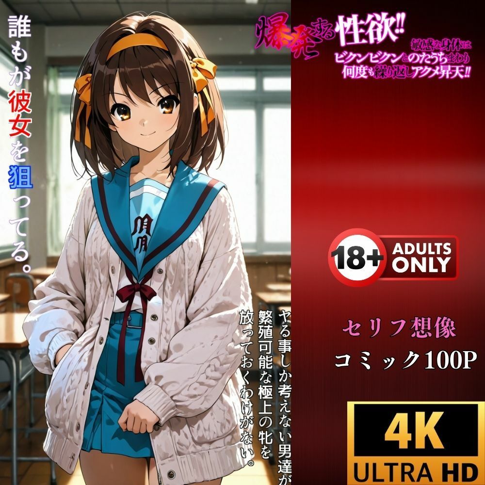 サンプル画像4:神経制御催●アプリ‥涼宮ハルヒの世界が止まる時(夢追い虫) [d_680979]