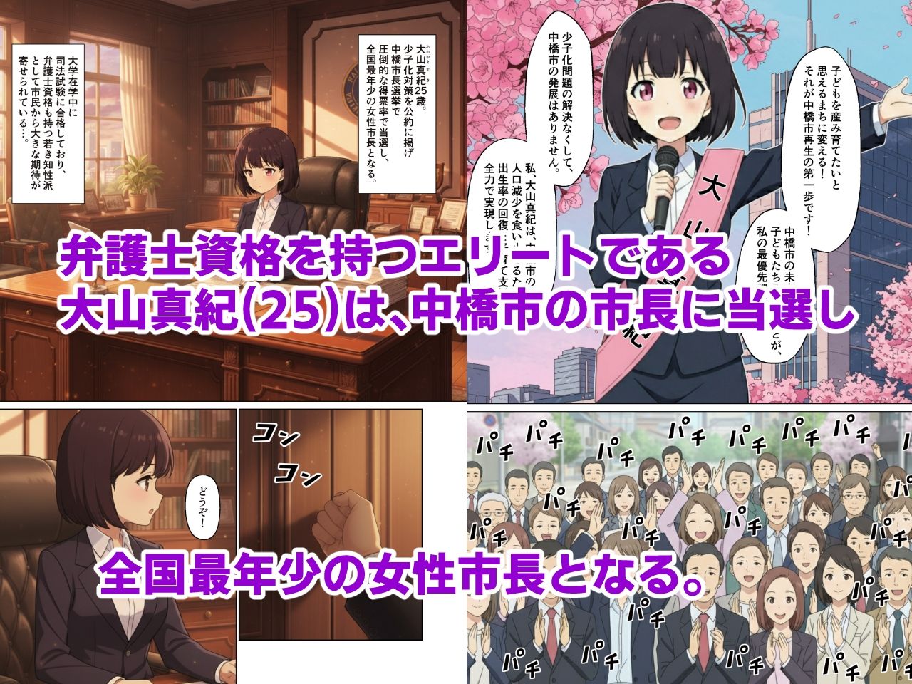 サンプル画像1:ぼくっ娘市長とラブホで公務の打ち合わせをしていたら男女の関係になっちゃう話(ふゆり愛) [d_681321]