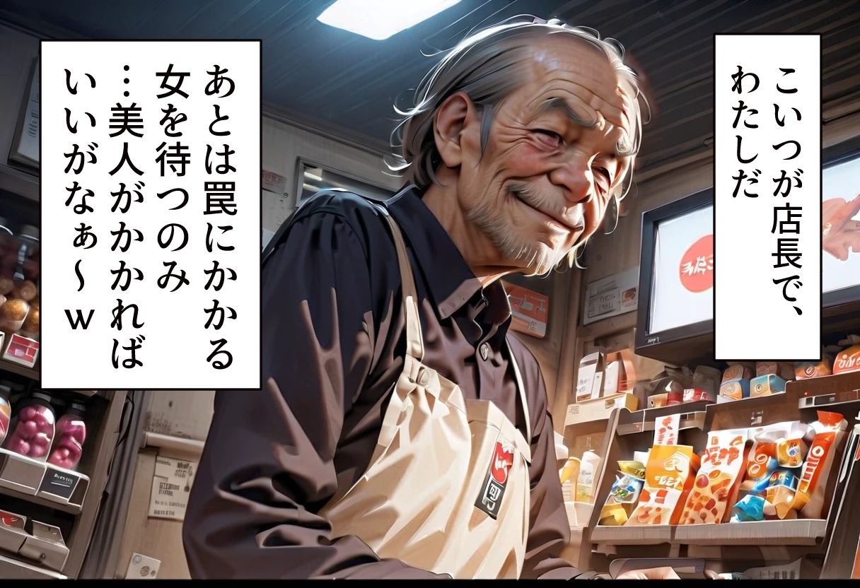 足パパがイク! コンビニで万引きした人妻編 画像1