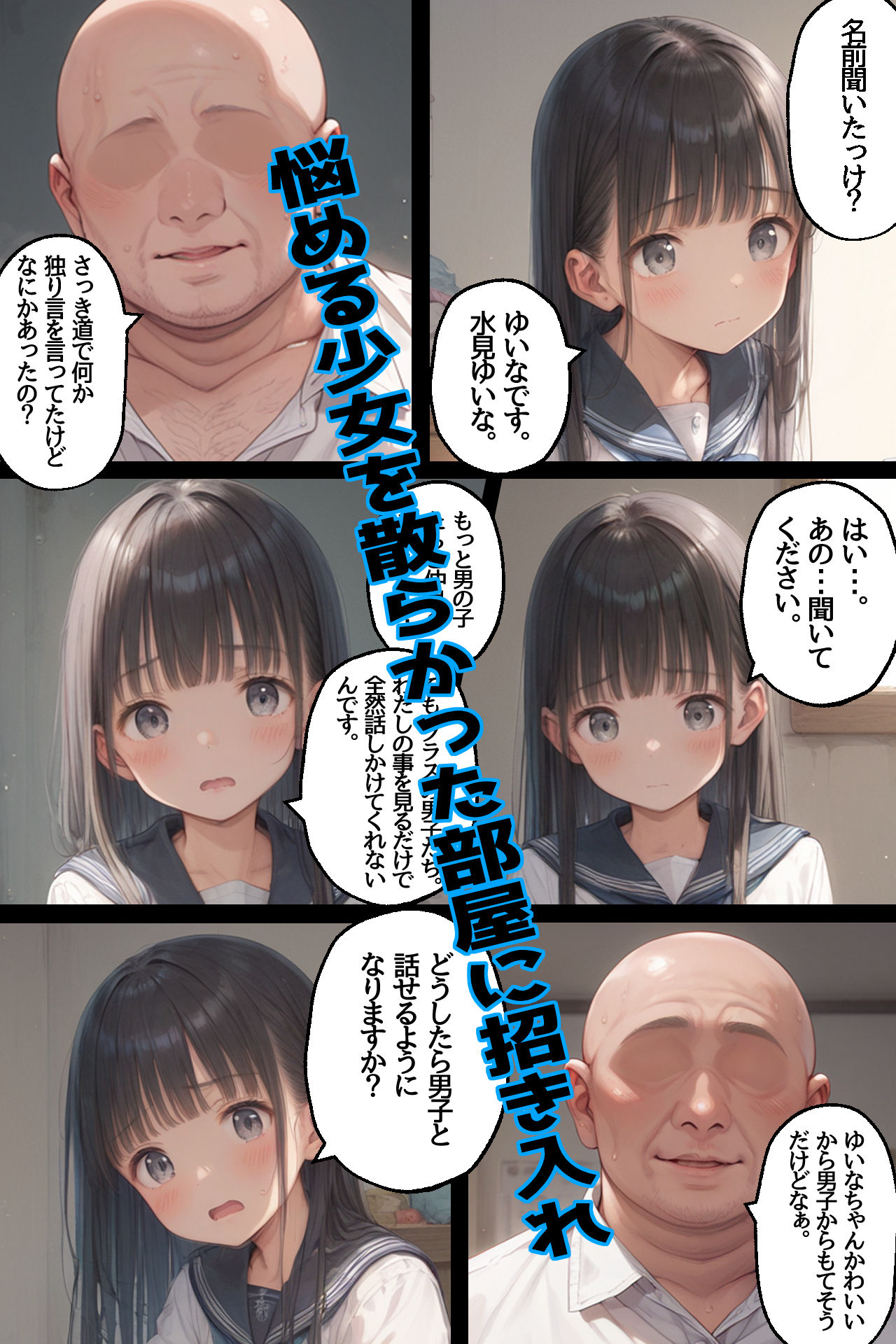 コミック版華奢で肉付きがよくない女の子を散らかった俺の部屋に招き入れた エロ画像1