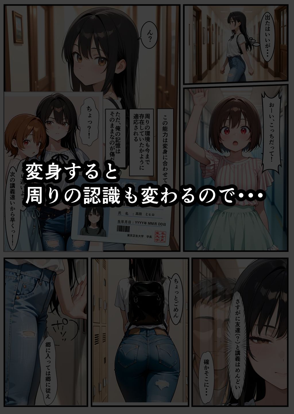 サンプル画像4:その場に合わせた変身能力で女の快感が止まらない(TSF作品_yny) [d_682904]