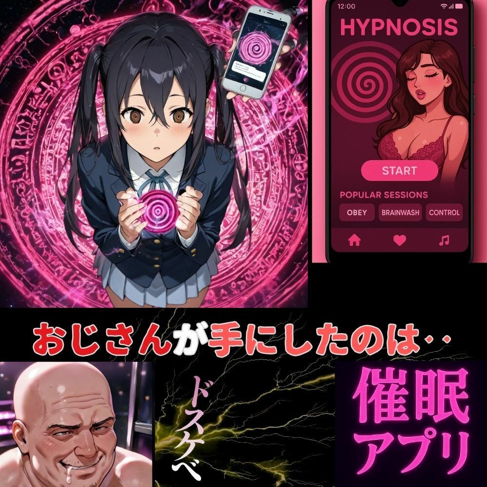 放課後の軽音部:おじさん専用催●アプリの甘い誘惑！中野梓が知った先輩にも言えない秘密‥ 画像1