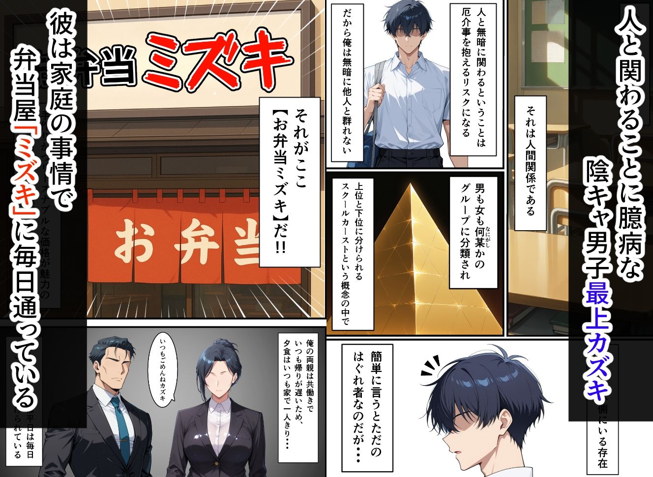 サンプル画像1:毎日通っている弁当屋の娘が同じクラスの黒ギャルだった話（ショートVer）(無銘の戦士) [d_683137]