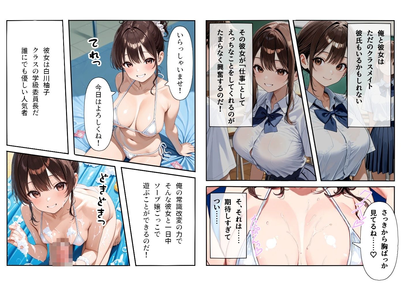 プールは学園公認ソープランド#1白川柚子 画像7
