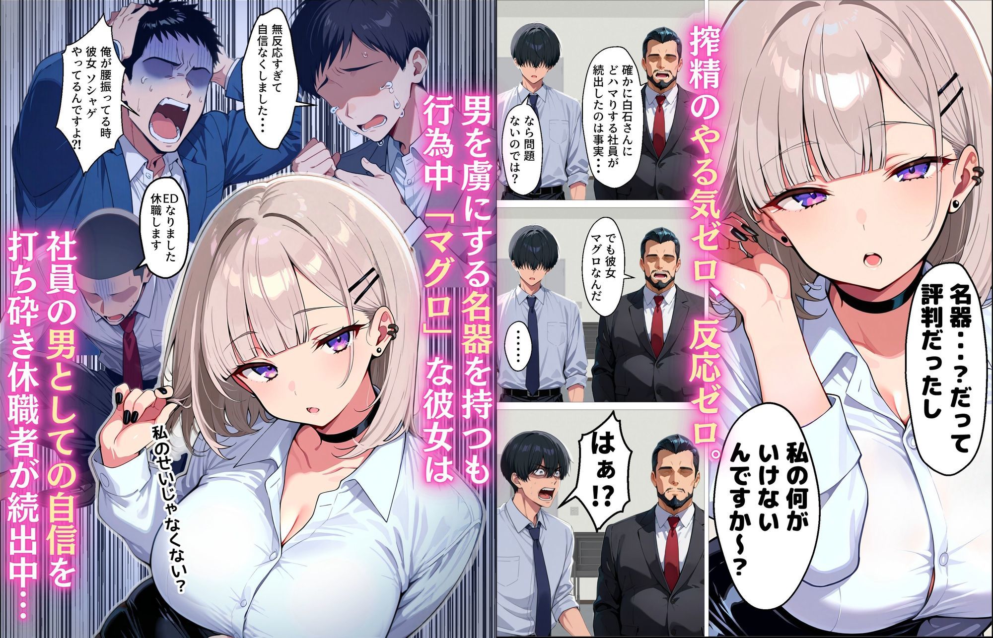 サンプル画像2:新卒のダウナーギャルが「だる…」って言いながら搾精してくれる話(okita) [d_683546]