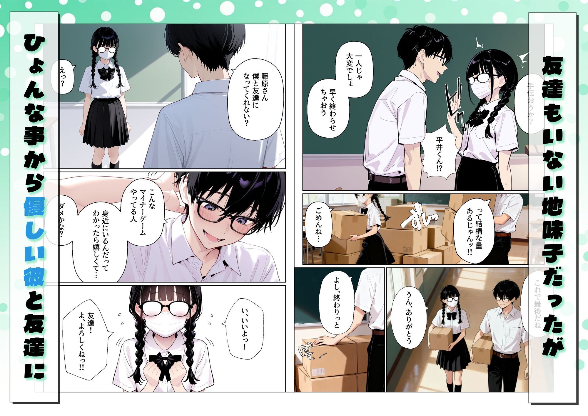 三つ編み地味子が姉の協力のもと変身して好きな人とのエッチで目覚めた話 - hitomi raw無料エロ漫画(同人誌)サンプル画像 003