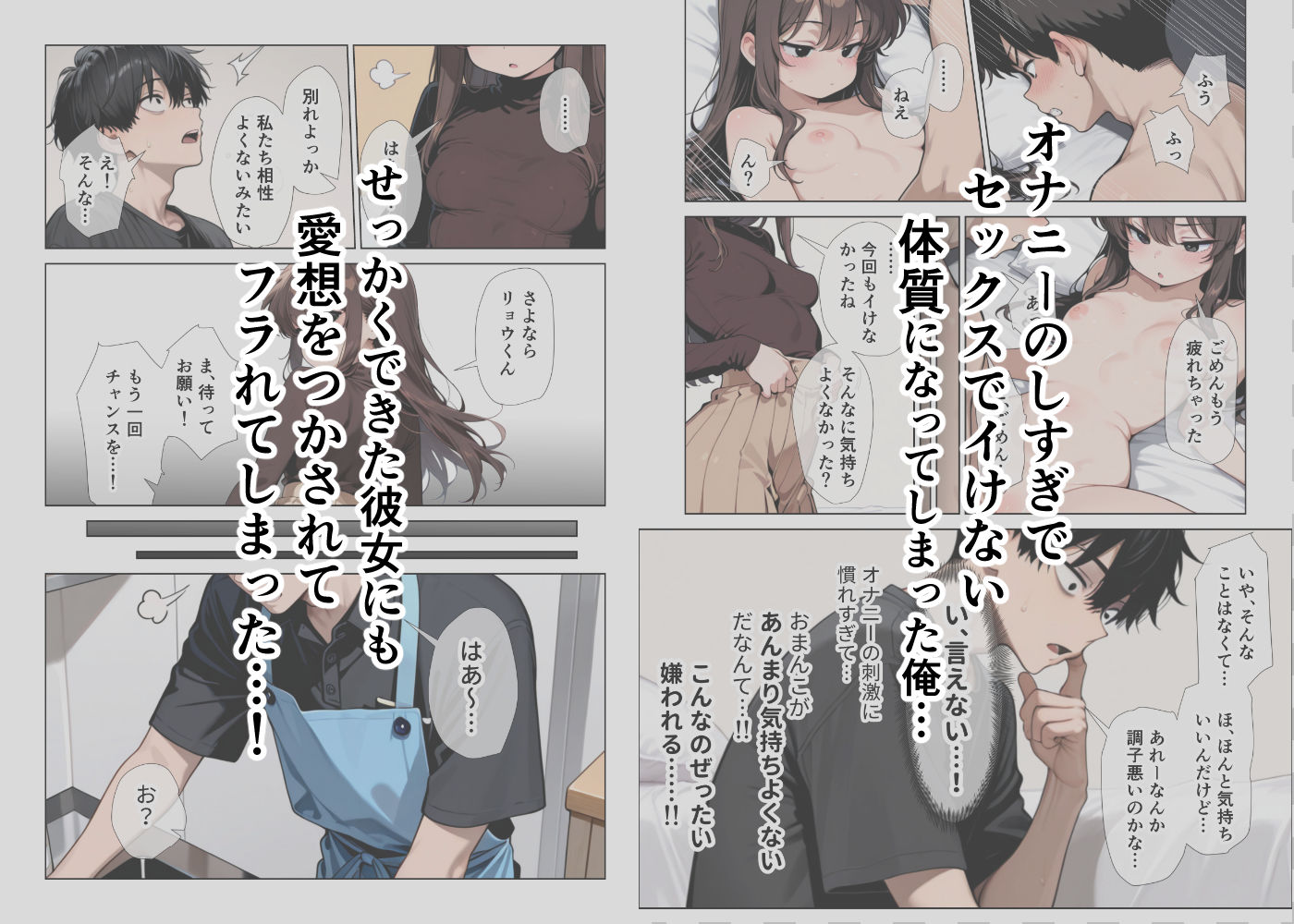 サンプル画像1:オナニーしすぎて遅漏の俺が先輩の執拗なキスハメと中出し懇願で暴発させられた挙句イキ癖つけられて早漏になっちゃった話(ぱびゅ) [d_685359]