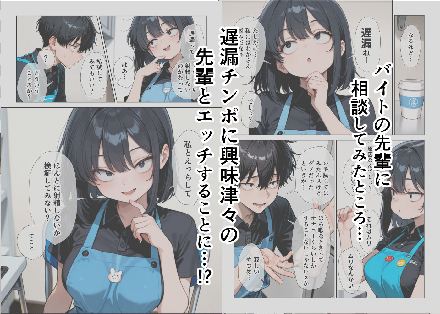 サンプル画像2:オナニーしすぎて遅漏の俺が先輩の執拗なキスハメと中出し懇願で暴発させられた挙句イキ癖つけられて早漏になっちゃった話(ぱびゅ) [d_685359]