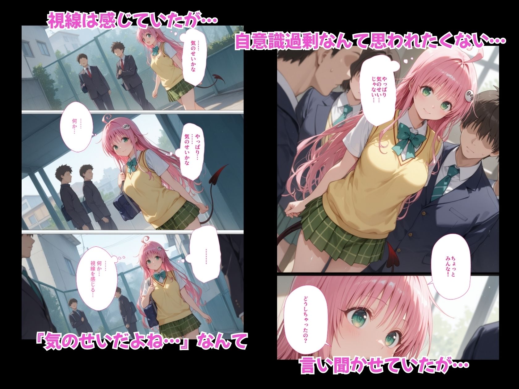 サンプル画像2:性活学園 ララ・〇タリン・デビルーク編 クラスメイトとゼロ距離で仲良くなれました(学園ハーレム) [d_685376]