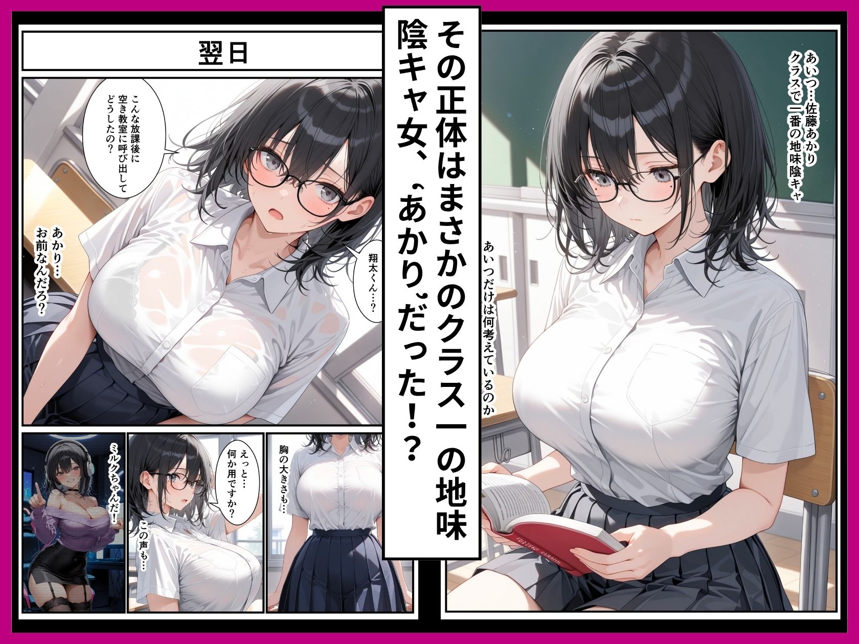 サンプル画像4:地味陰キャクラスメイトがあたシコ欲全開！！推しの裏垢ライバーだった(令和狸合戦そいやっさ) [d_685393]