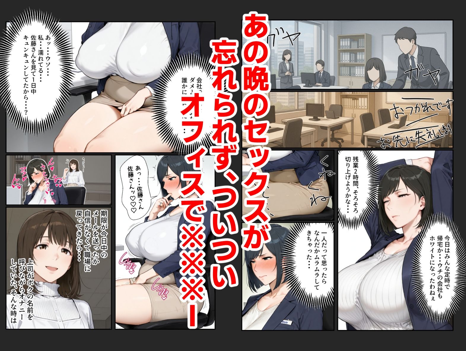 サンプル画像6:新入社員の男の娘とむっつりスケベなおとめ部長1(くる太) [d_685413]