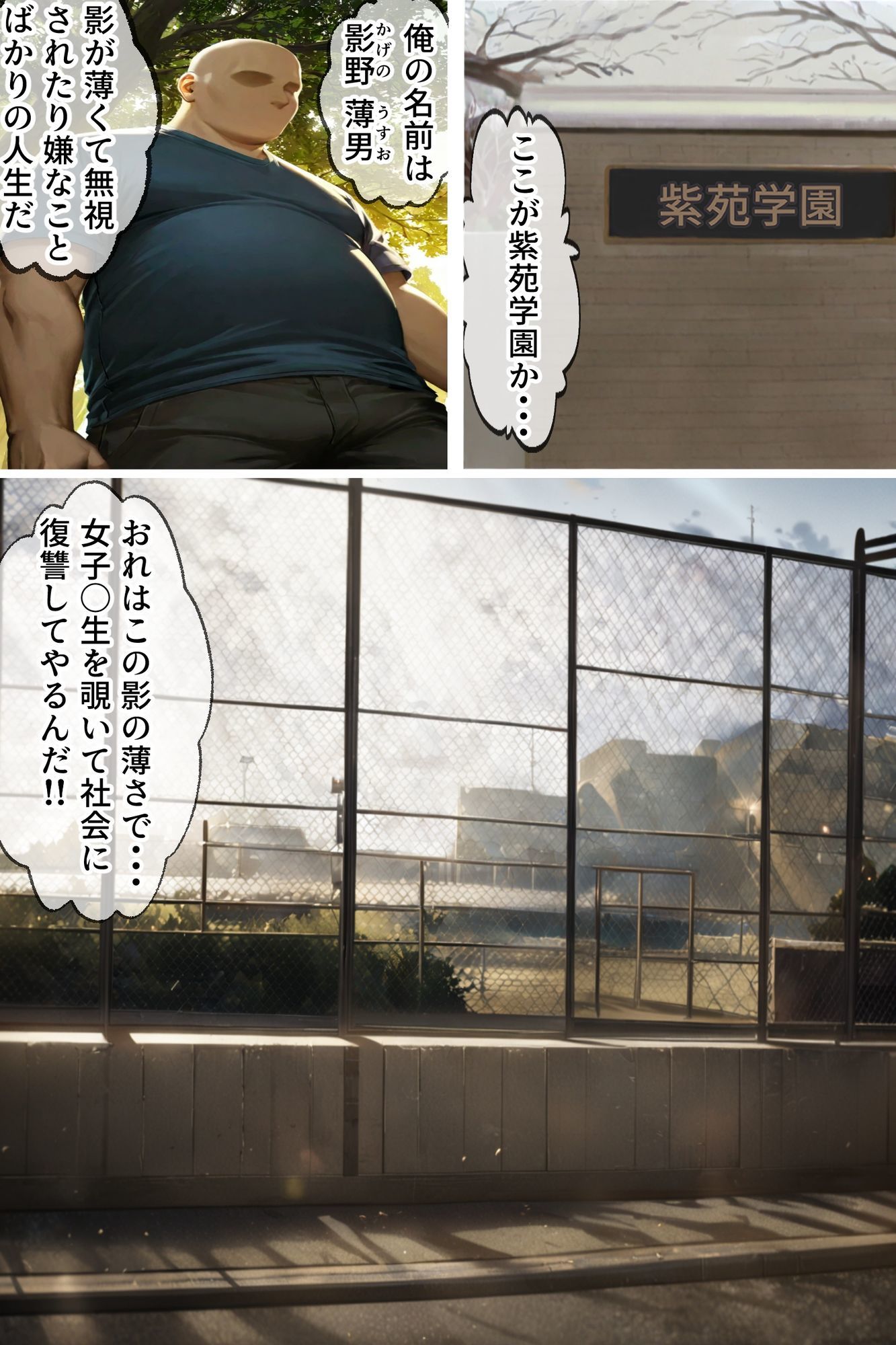 サンプル画像1:影の薄いおっさんが女子校生と女教師のトイレを覗く話(STUDIOちまき) [d_686453]