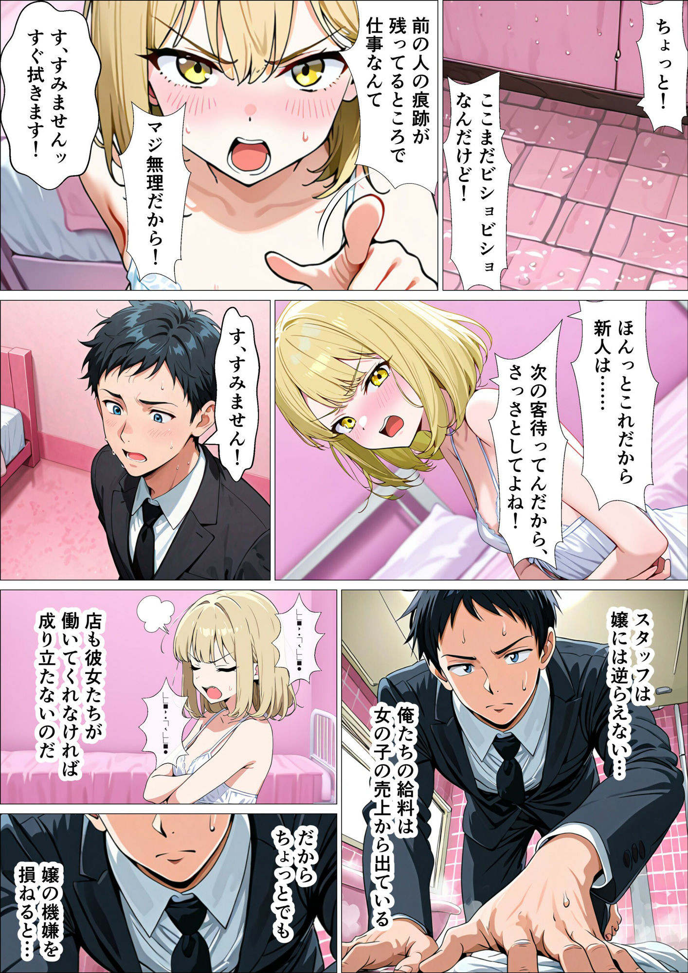 サンプル画像5:セフレ無限生成職【風俗スタッフ】に転職した結果、性欲処理に追われる日々が始まった元・陰キャの俺(えんにちきかく) [d_686813]