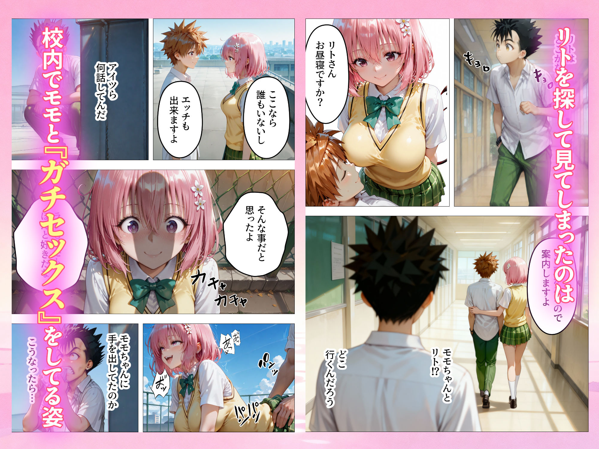 【無料エロ漫画】本番あり!?デリヘルノートでとらぶるハーレムをNN強奪してみた 古○川唯 西○寺春菜 籾岡里○(AI魔法おじさん) d_686844