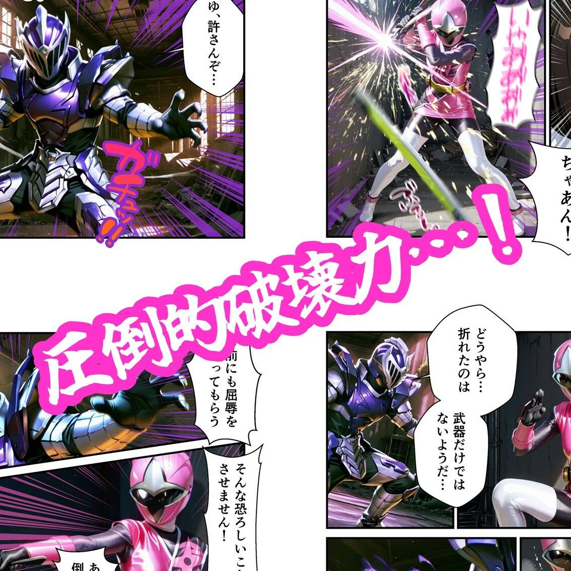 サンプル画像2:忍々少女完全敗北(AIヒロピン研究所) [d_686899]