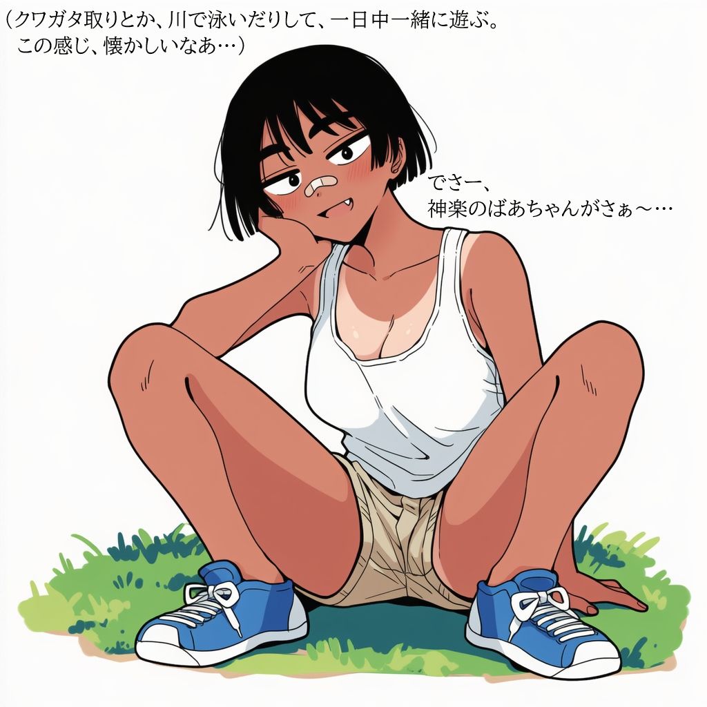 夏の田舎でボーイッシュな幼馴染に誘惑されたので、汗だくで無責任中出しセックスしまくって孕ませた。 画像5