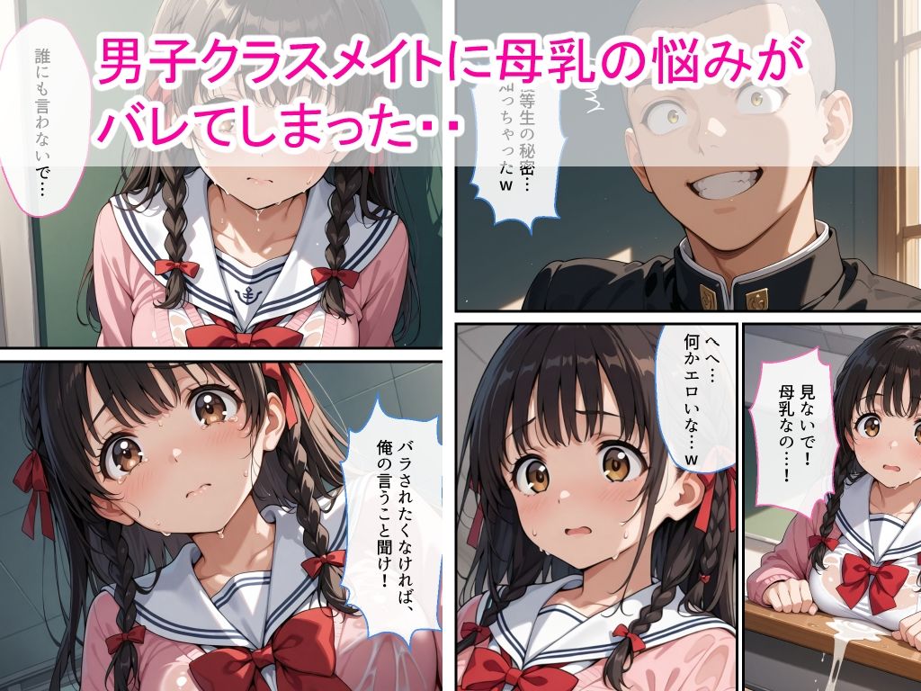 母乳女子校生が男子生徒に弱みを握られ中出し絶頂した話 画像2