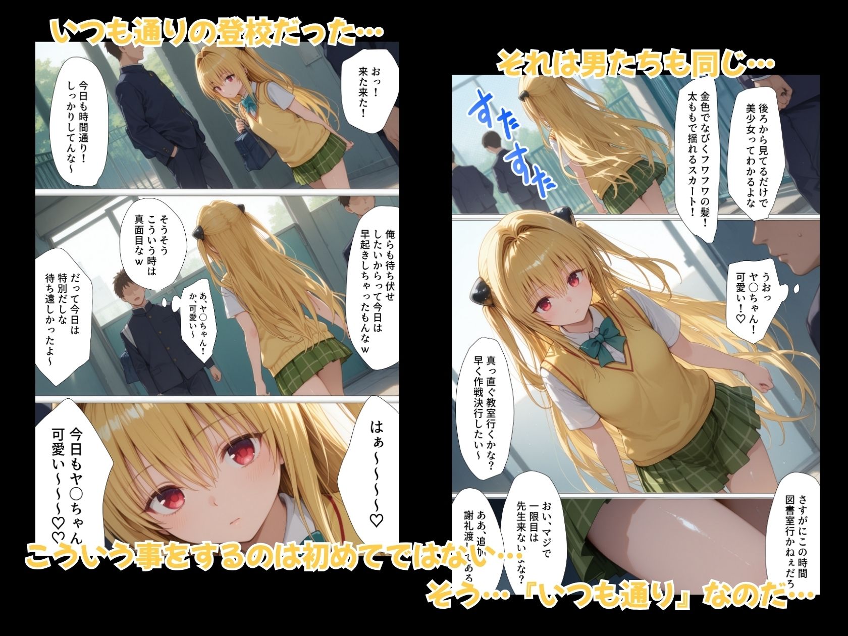 サンプル画像3:性活学園 金〇のヤミ編 クラスメイトとゼロ距離で仲良くなれました(学園ハーレム) [d_687843]