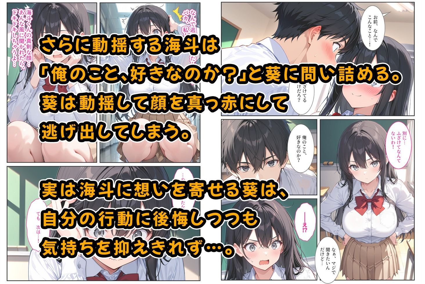隣の席の清楚な爆乳同級生がカラダで煽って中出し懇願してくる話 画像3