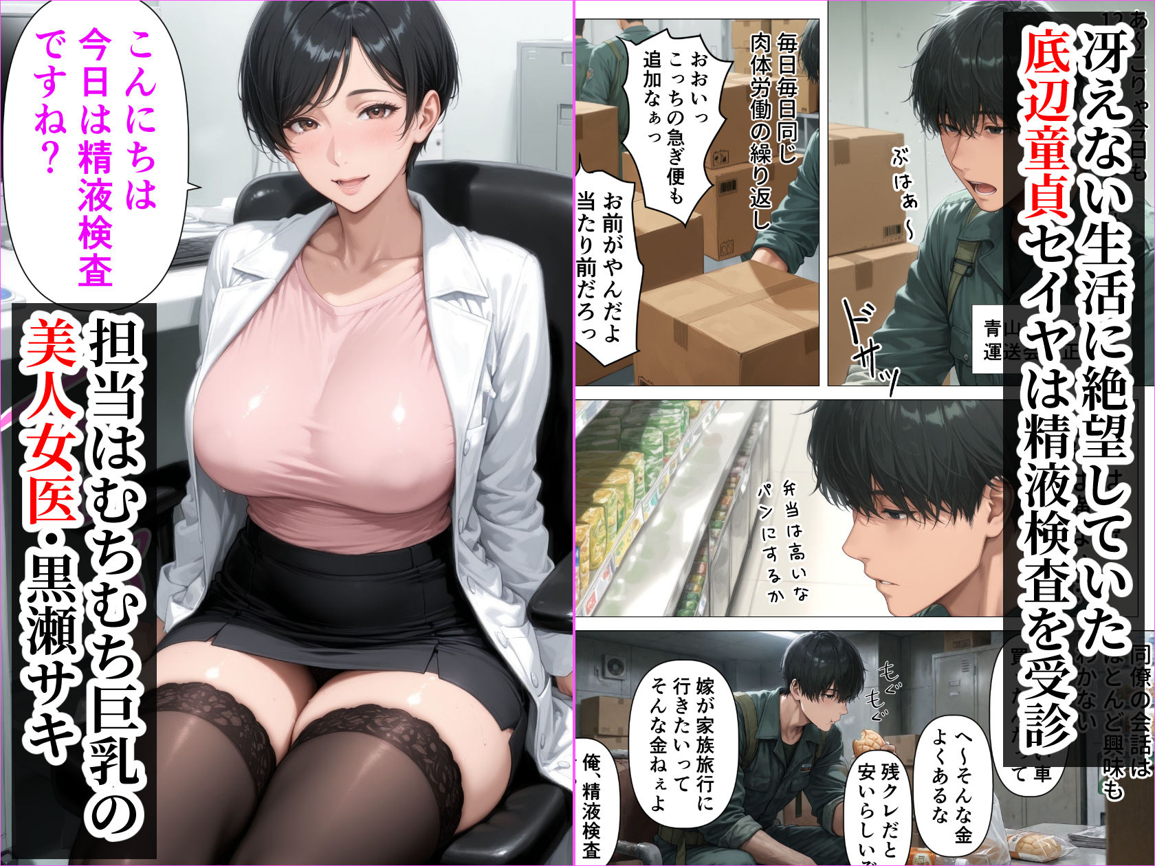 【精液が最強の美容薬の世界】 SSSレア精液で人生逆転！むちむち人妻女医の特別検診_2