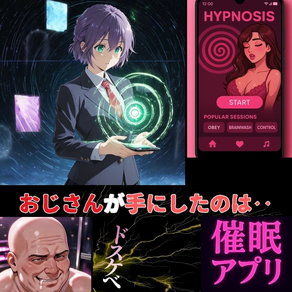 サンプル画像1:催●アプリが教える、快楽の新しい形‥おじさんの命令に逆らえなくなる日！瀬川ひろ(夢追い虫) [d_688666]