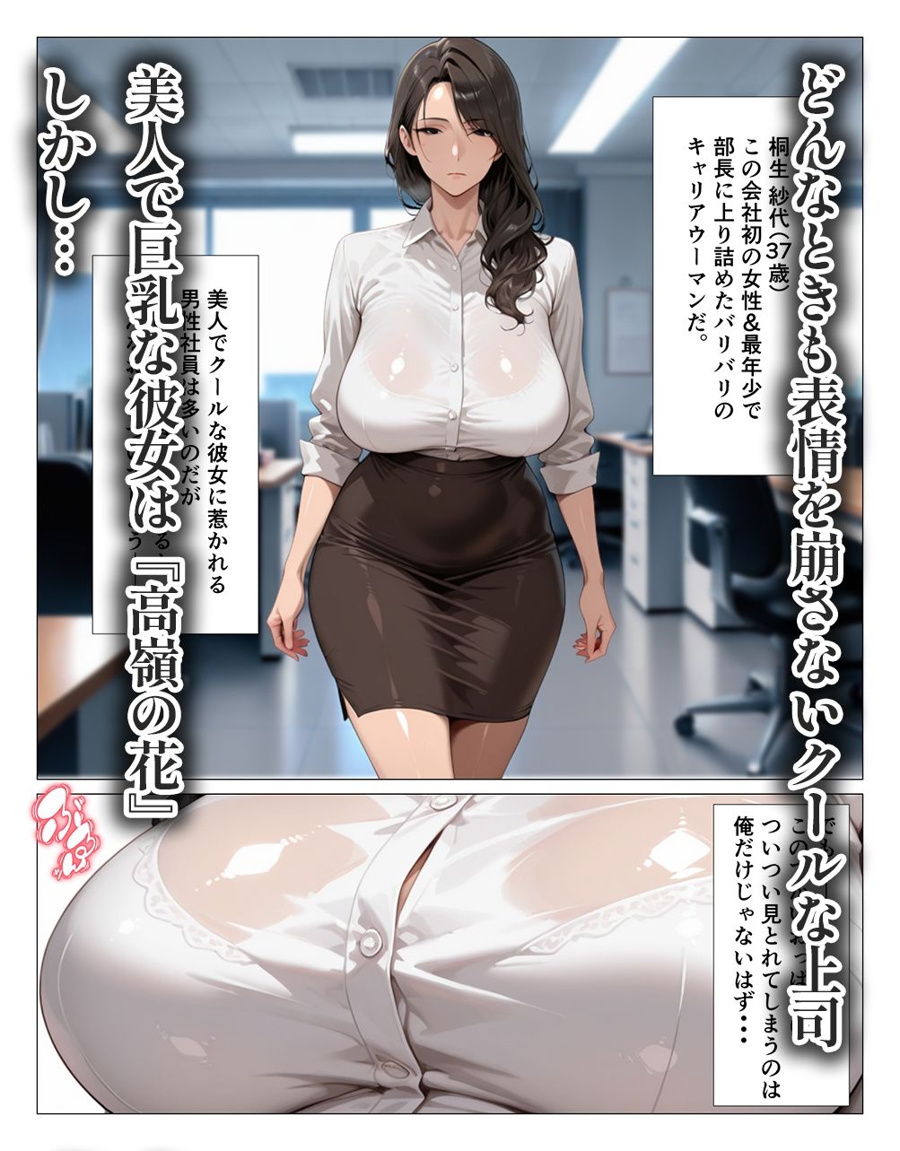 サンプル画像1:クール系巨乳上司のご奉仕残業デトックス(人妻ライフ) [d_688863]