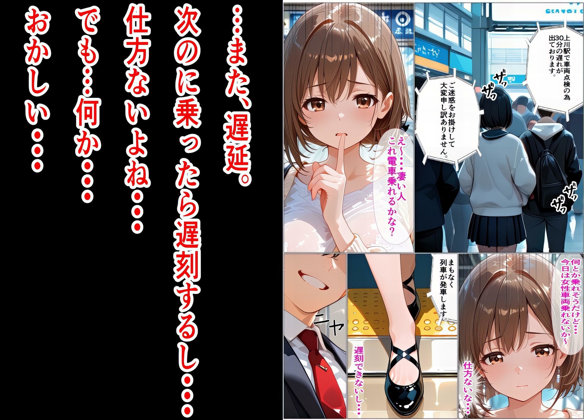 『お願い…もう出してっ!』満員電車、7時23分。知らない肉棒が、日常を塗り替える。 画像1