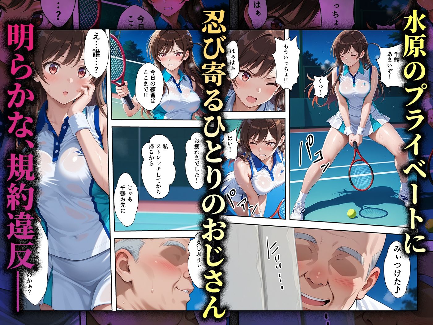 サンプル画像1:【コミック】心堕浸食_清楚で一途な水〇千鶴がおじさんのち〇ぽに陥落するなんて…(ヒロイン寝取り堕) [d_689540]