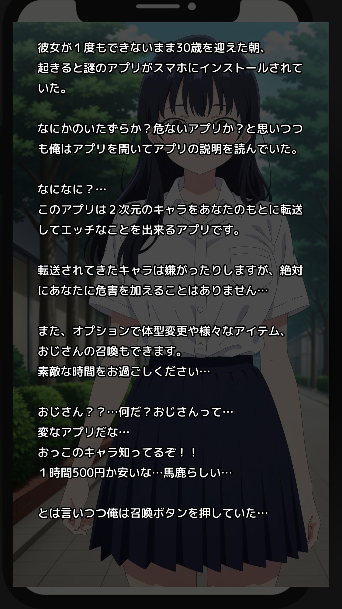 【一部セリフつき】Deliサモ☆ 美少女とおじさん強●召喚アプリ - 僕のモデルJK編 - 画像1