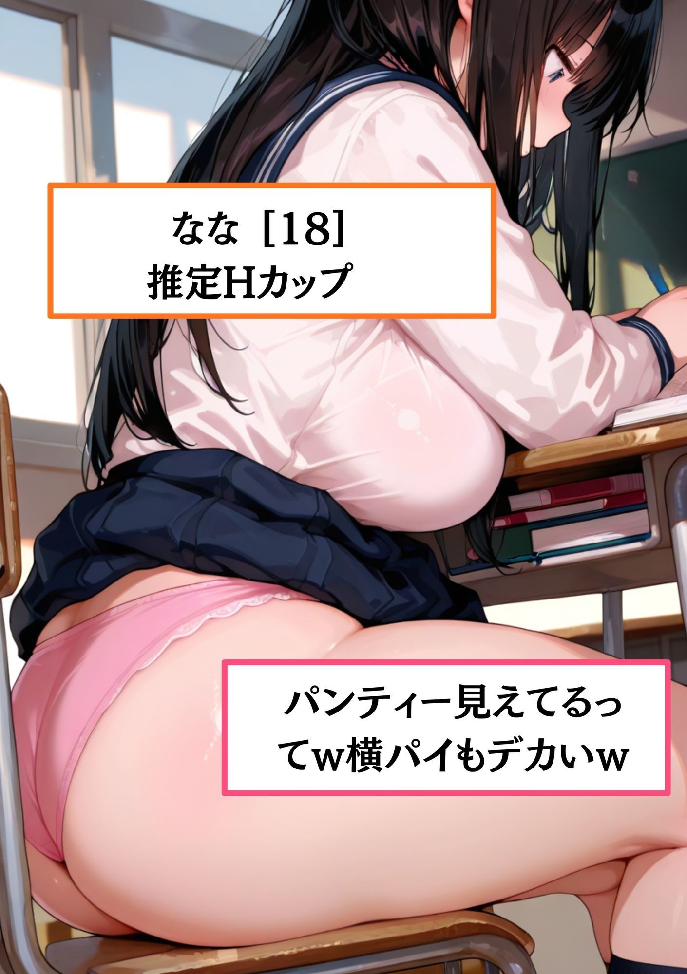 サンプル画像1:【速報】【女子校生が痴●被害に！？】巨乳のせいで痴●被害が多発！ なな［18歳］Hカップが性被害に遭う。容疑者は「たわわJKに中出しで分からせしたかった」と供述か！？(JK専門店) [d_690366]