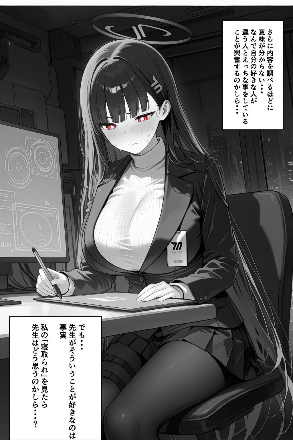 サンプル画像4:これは合理的な選択…ネトラレが好きな先生のために(AImoral) [d_690610]