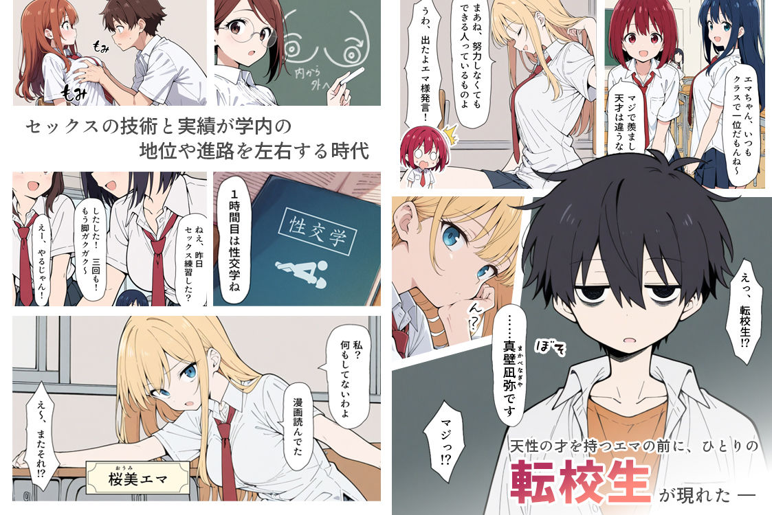 陰キャ転校生はセックス最強 - クラス代表の座を奪われた私 - 画像1