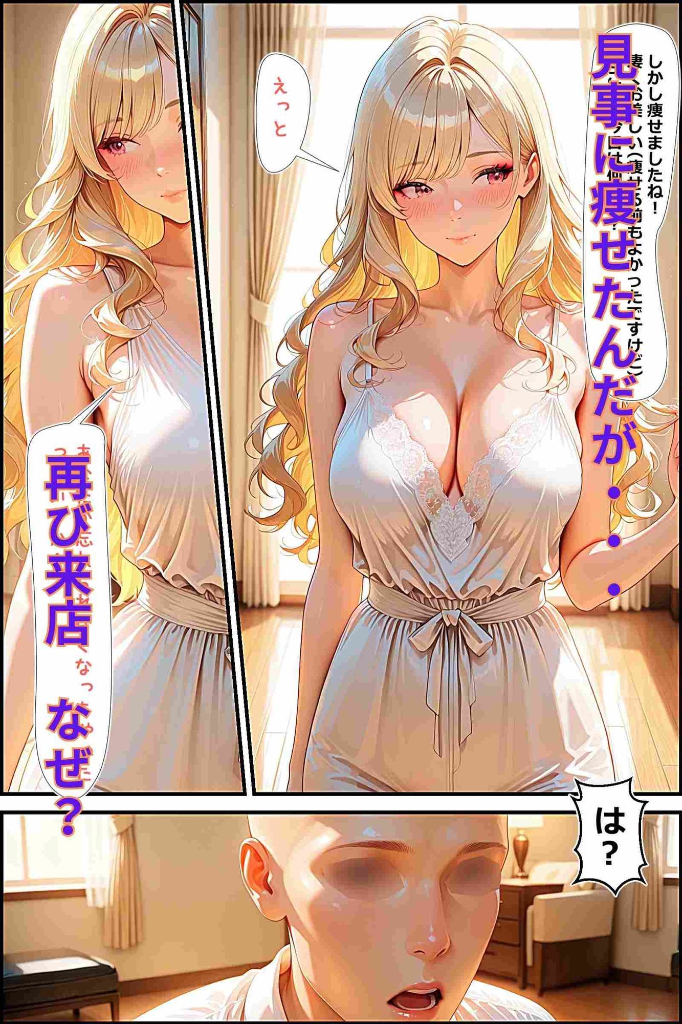 俺とセックスすると痩せるらしい クライアントの金髪若妻予定通り痩せるも何故か孕む 画像6