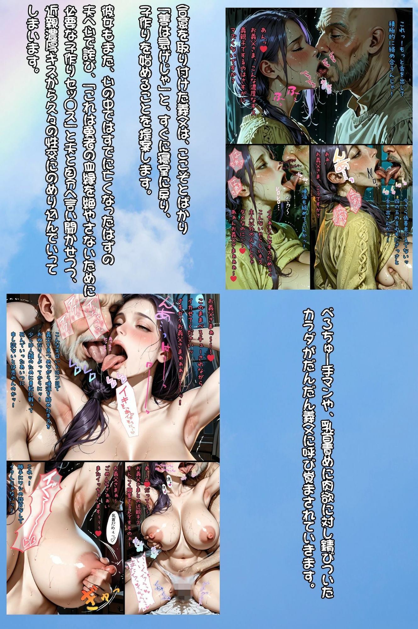 絶倫義父と寝取られ嫁 〜夫が魔王を倒すために一人旅に出ている間に 伝説の勇者の血を絶やしてはいけないからという理由で嫁が毎日義父に種付けされていたお話〜 画像5