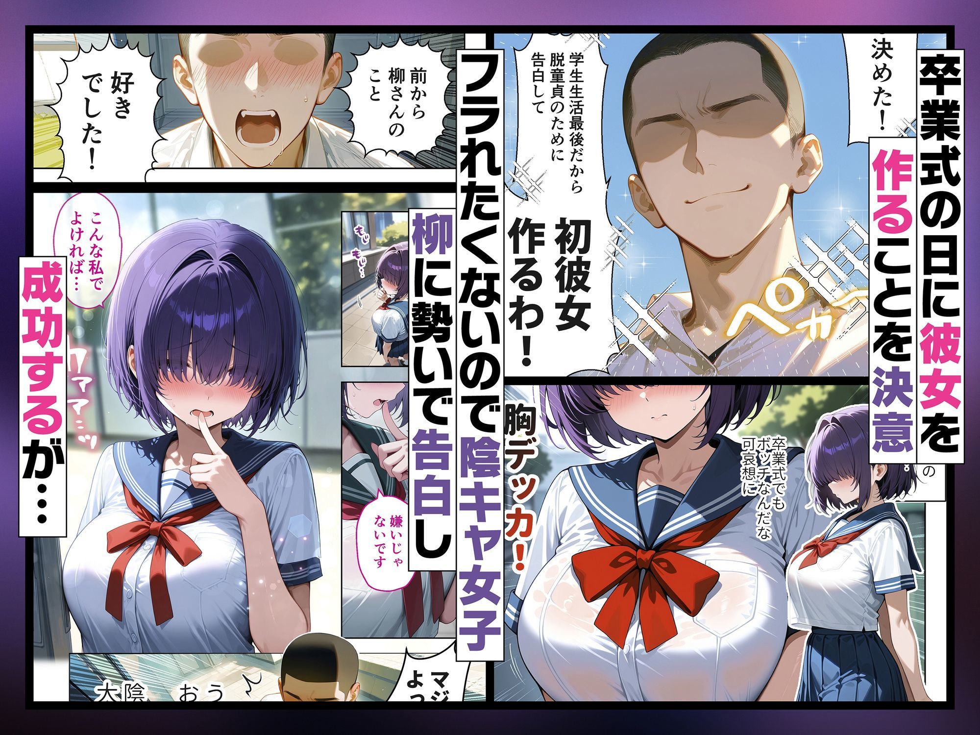 サンプル画像1:メカクレ陰キャ女子がちょろすぎたので彼女にしてみた話(COMICアイル) [d_691780]