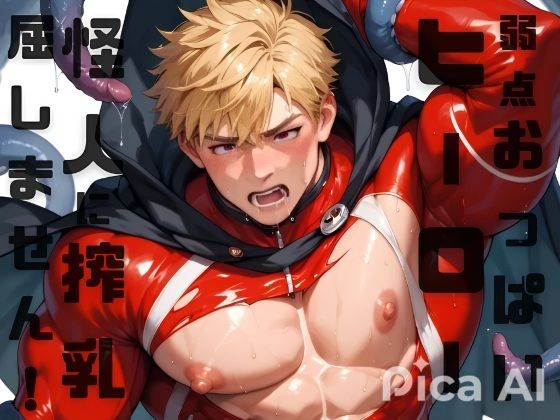 弱点のおっぱいを隠せないヒーローは怪人にどれだけ搾乳されても屈しません!