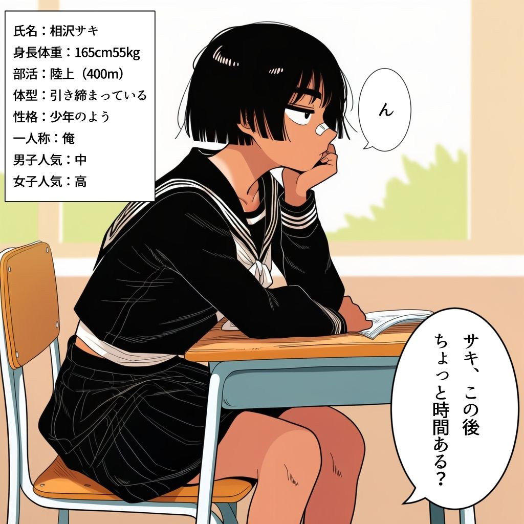 ボーイッシュな陸上女子は、僕専用の肉オナホ。 画像1