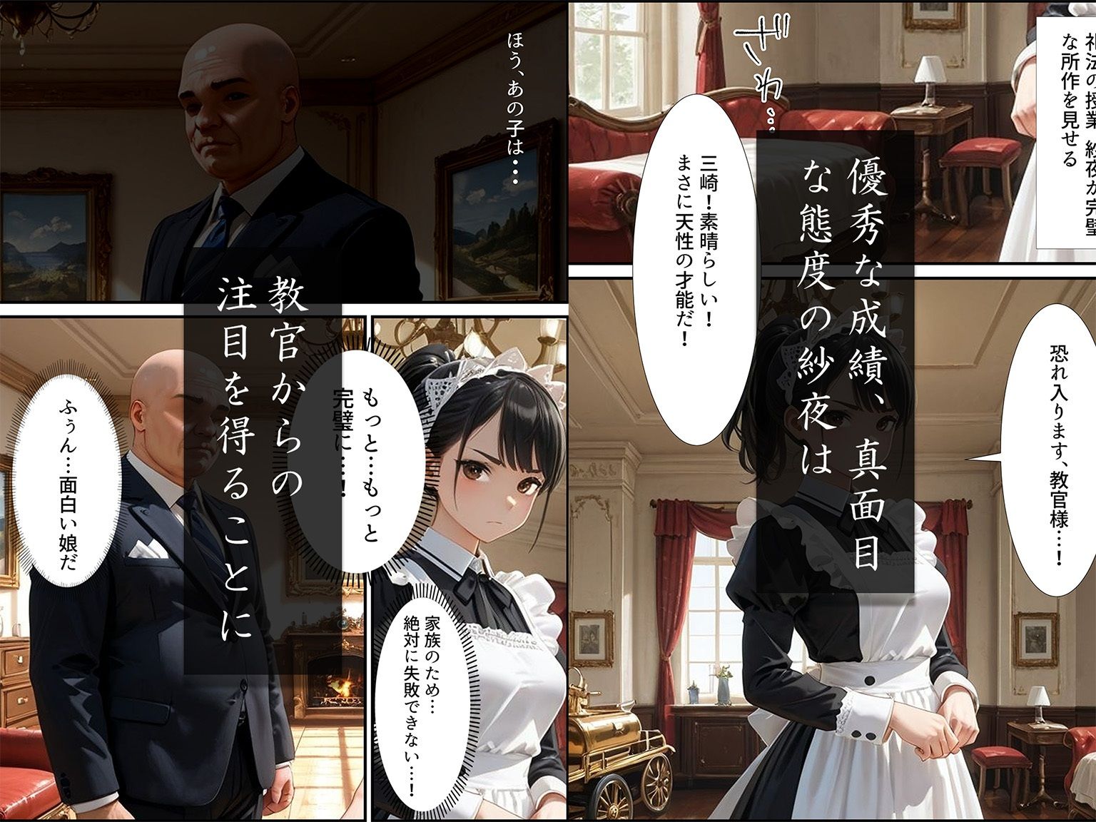 サンプル画像5:［4K/高画質コミック版］  孕ませご奉仕学園〜子宮でご奉仕させていただきます〜 三崎紗夜(ご奉仕カリキュラム) [d_692558]