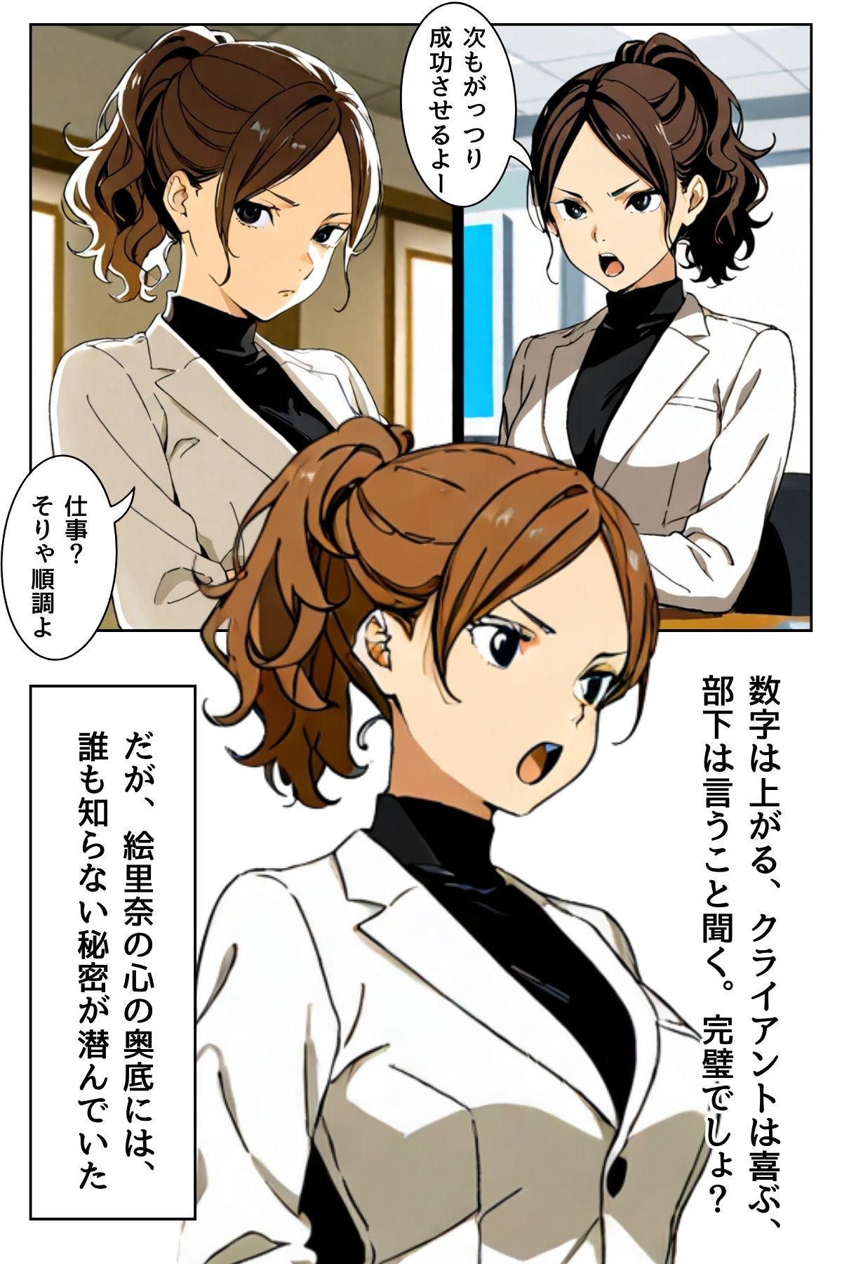 サンプル画像2:打ち上げは個室トイレで〜深夜に響く禁断の吐息〜(ailoveproject) [d_692961]