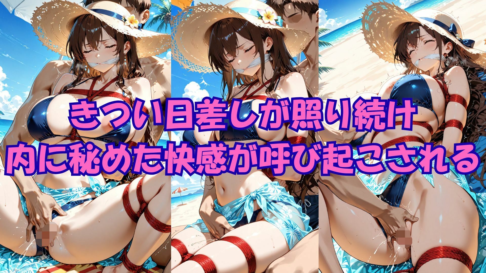 サンプル画像4:潮騒と緊縛 〜松岡紗季、悪夢の休暇〜(緊縛同人) [d_693196]